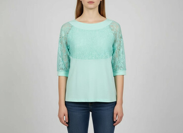 bluzki z koronką plus size: Жіноча блуза, розмір S