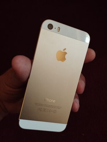 Apple iPhone: IPhone 5s, < 16 GB, Qızılı, Barmaq izi