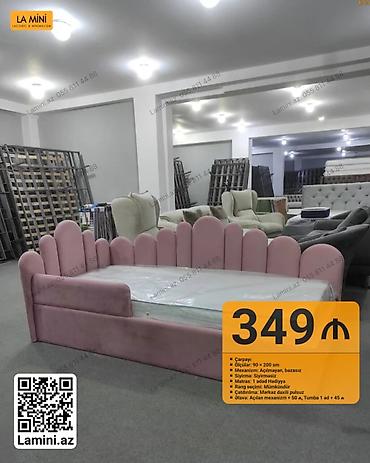 lamini mebel: Məhsul: Uşaq/Yeniyetmə çarpayısı - Ölçü: 90 x 200 sm - Mexanizm — 1