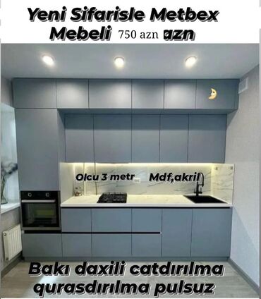kuxna mebelleri 2018: Mətbəx mebeli yeni