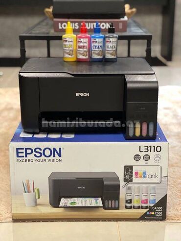 rengli printer: Rəngli printer Epson L3110 Brend:Epson Ağ qara şəkil A4 1 dəq : Max