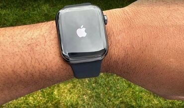 сколько стоят часы stainless steel back женские: Apple Watch Series 9 45mm Graphite Stainless Steel with Midnight Sport
