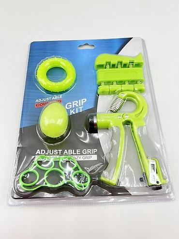 hand grip: №: 5927 Məhsulun adı: Espander dəsti, yaşıl, plastik/silikon, 5 ədəd — 1