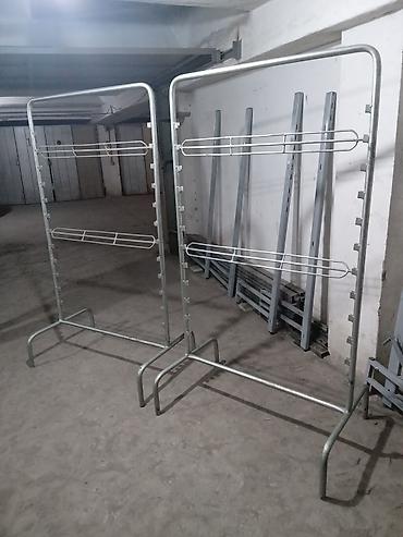 сушилка сетка: Стойки универсальные, для гардеробных, магазинов из нержавеющей стали — 3