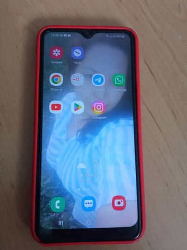 salfetki lotos: Samsung A10s, Б/у, цвет - Красный, 2 SIM