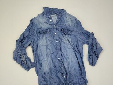 niebieska bluzki z długim rękawem: Blouse, S (EU 36), condition - Good