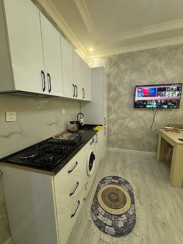 1 otagli ev: 1 otaqlı mənzil – studiya tipli zal+mətbəx və ayrıca yataq otağı — 2