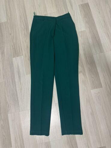 женские черные брюки: Şalvar, rəng - Yaşıl