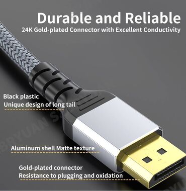 Druga oprema za računare i laptopove: 8K Displayport kabel DP1.4 144Hz 165Hz Video Audio kabel na lalafo.rs — 8 Druga oprema za računare i laptopove: 8K Displayport kabel DP1.4 144Hz 165Hz Video Audio kabel — 8