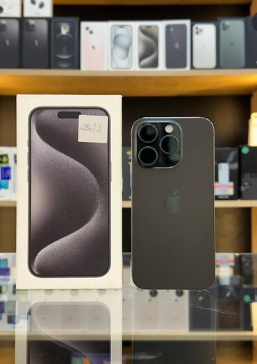 simsiz klaviatura: IPhone 15 Pro, 128 GB, Qara, Zəmanət, Barmaq izi, Simsiz şarj