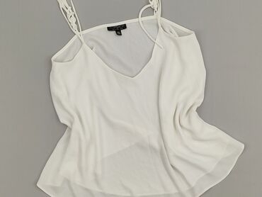czarne prążkowane bluzki: Topshop, Top damski, rozmiar S