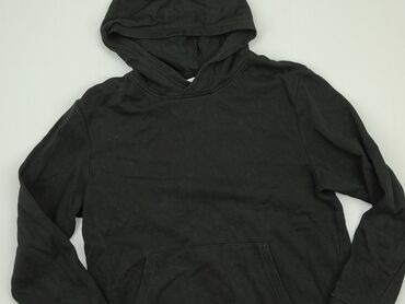 czarne bluzki z frędzlami: Damska Bluza z kapturem, H&M, S, stan - Dobry
