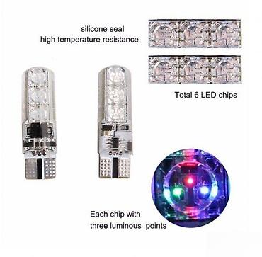 thinkdiag 2 cena: AUTO RGB T10 W5W 2 LED SIJALICE + DALJINSKI | Novo Nekorišteno Hit — 4