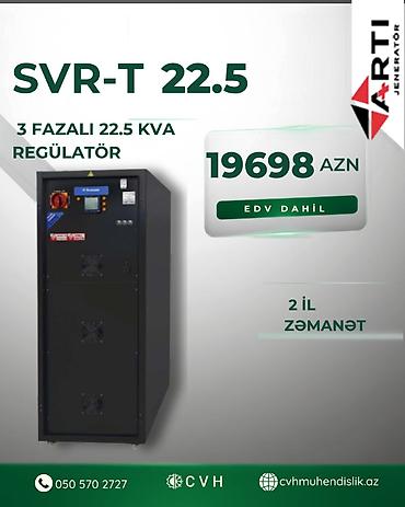 ups 10 kva: ARTI SVR-T 22.5 – 22.5 kVA 3-Fazalı Regülatör (Voltaj Tənzimləyici) — 1