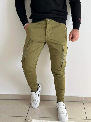 pantalone boja maslinasto zelena kvalitetne super meka: Pantalone 0101 Brand, S (EU 36), M (EU 38), L (EU 40), bоја - Maslinasto zelena