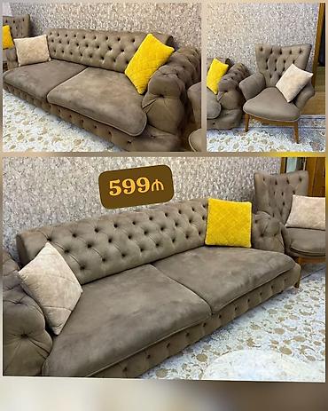 Divan + 2 kreslo dəsti - Qiymət: 599₼ - Yerləşmə: Xırdalan - Dəst: 1