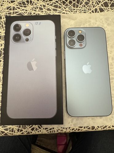 ayfon zəngləri: IPhone 13 Pro Max, 128 GB, Sierra Blue, Face ID