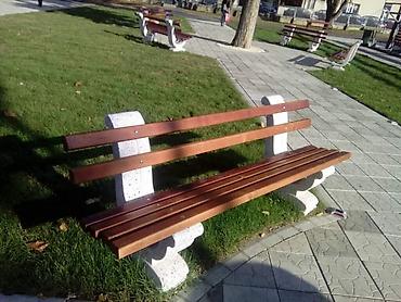 pepco tegle za kafu: Proizvodnja betonskih parkovskih klupa sa naslonom u kimbinaciji sa — 1