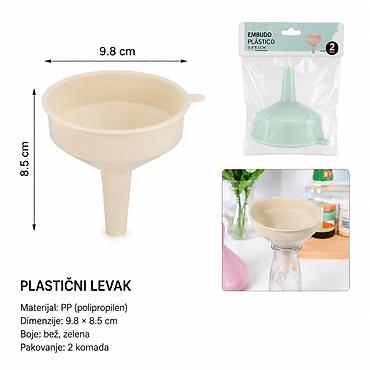 KMT plastični levak 2407281 Praktičan kuhinjski levak za pripremu