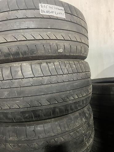 aeolus e70: Шины 265 / 45 / R 20, Лето, Б/у, Комплект, Dunlop — 1