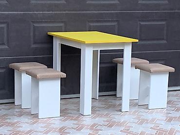 Masa və oturacaq dəstləri: Mətbəx üçün, 4 stul — 7