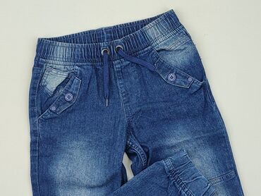 bershka jeansy mom fit: Spodnie jeansowe, 8 lat, 128, stan - Dobry