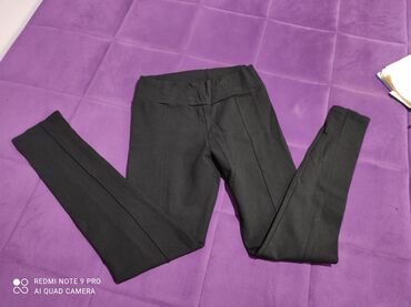 ramax pantalone: Crne pantalone sa elastinom, velicina S