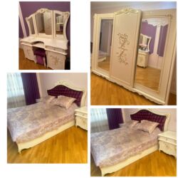 Stullar: *1100₼ YATAQ mebeli :-TƏCİLİ SATILIR*‼️ Perde pakrıvalda verilir