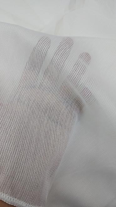 Parçalar: Ağ rəngli, incə toxumalı tül/parça - Material: yüngül, şəffaf və — 4