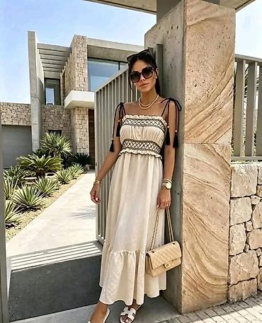 massimo dutti baletanke: Haljina maxi duga letnja sa karnerom. - Duga,lepršava maxi silueta sa — 8