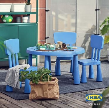 почтовый ящик: Балдар үчүн үстөл жана отургуч комплекти, Колдонулган, Өзү алып кетүү