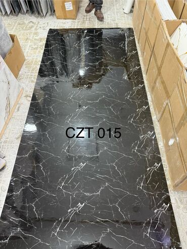 Mərmər effektli PVC panellər: Hamam ucun kafel evezi mermer paneller . Suvaqin ustunden kafelin — 2