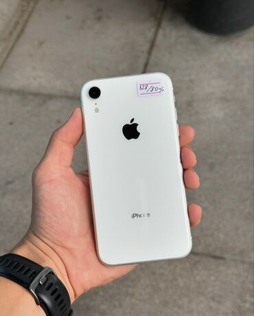 пйфон xr: IPhone Xr, Б/у, 128 ГБ, Белый, Чехол, 79 %