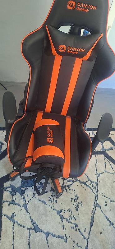 oyun rul seti: Canyon Gaming oyun kreslosu - Rəng: qara–narıncı, “CANYON GAMING” — 1