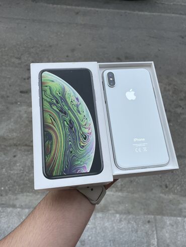 Apple iPhone: IPhone X, 64 GB, Ağ, Zəmanət, Simsiz şarj, Face ID