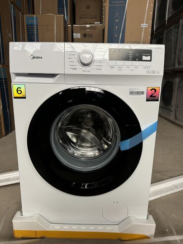 режим с 2: Стиральная машина Midea, Новый, Автомат, До 6 кг, Узкая