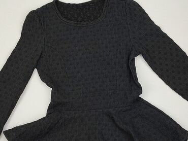 bluzki czarne damskie długi rekaw: Blouse, XS (EU 34), condition - Good