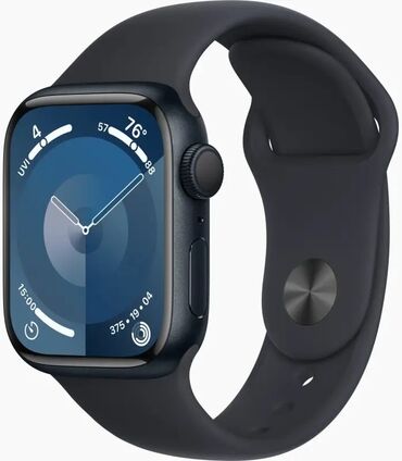 Apple Watch: Apple Watch 9 45mm blue полный комплект: коробка зарядка