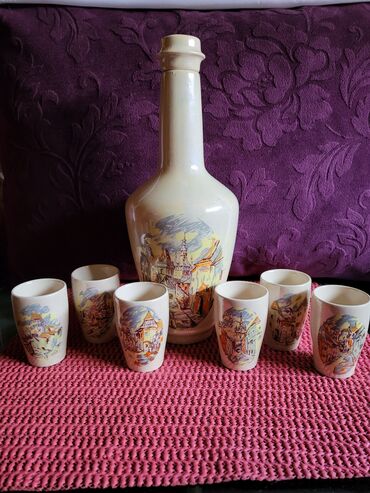 Čaše: Servis nov FS za zestoko pice iz 40 do 60ih. godina. Servis — 2