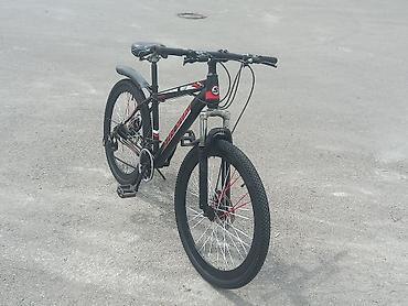 STELSPORT çöl velosipedi - Gediş növü: dağ/şəhər - Rəng: qara-qırmızı