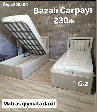 Bazalı çarpayı – ölçü: 200×90 sm - Açılan baza sistemi: Yataq hissəsi lalafo.az -da Bazalı çarpayı – ölçü: 200×90 sm - Açılan baza sistemi: Yataq hissəsi
