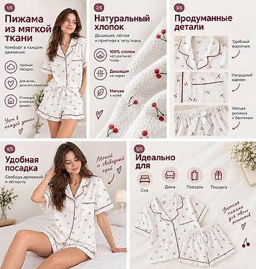 пижама двойка: Инфографика для карточек товаров Создаю аккуратные понятные карточки — 2