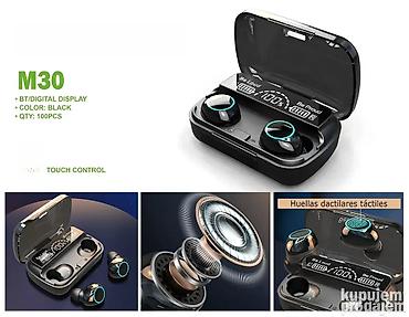 Elektronika: Bluetooth Slušalice M30 🎧📱 ✨ Novo, u originalnom pakovanju — 1
