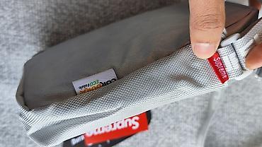 cordura: Сумка через плечо Supreme, серый цвет. - Компактный формат — 4