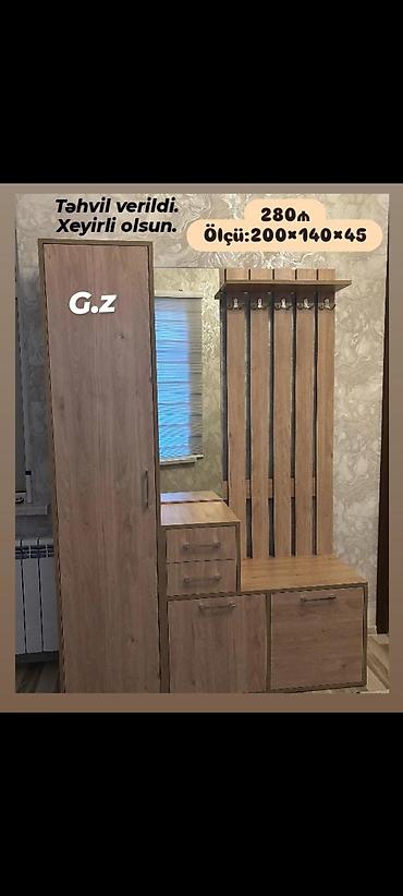 malayziyanın şfaneri: Dəhliz üçün çoxfunksiyalı portmanto-dolab dəsti Ölçü: 200×140×45 — 1