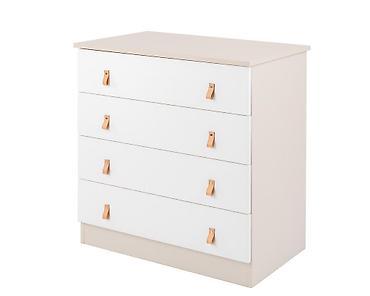 brojevi odece za decu: KikkaBoo drvena komoda Elon Beige – elegantna i funkcionalna komoda za — 1