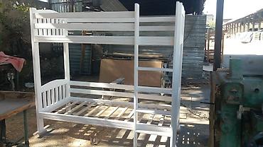 bunk bed: Продаю новые двухъярусные кроватки.Материал из сосны.Размер — 1