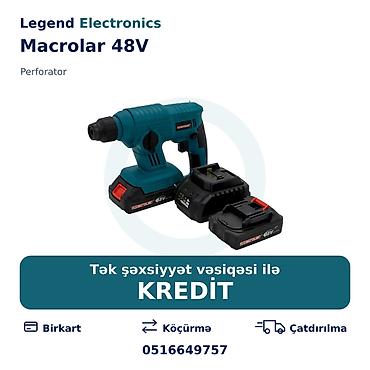 acar desti: Elan başlığı: Akkumulyatorlu perforator Macrolar 48V Elan mətni — 1