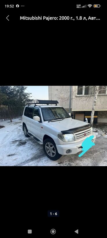 жип мошина: Mitsubishi Pajero Pinin: 2000 г., 1.8 л, Автомат, Бензин, Жол тандабас