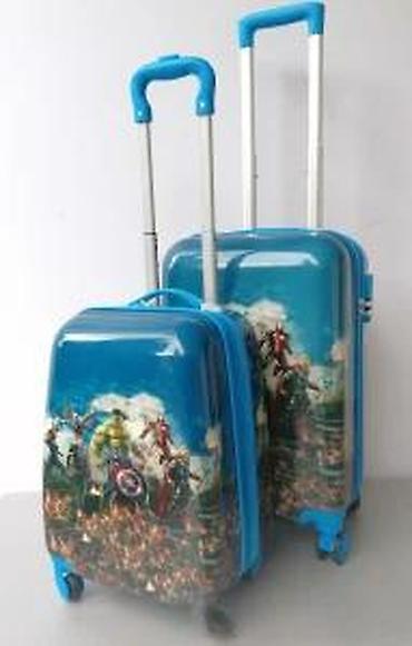 Rančevi, torbe i koferi: Dečji set kofera sa superherojskom tematikom (2 kom) - Dizajn: tvrde — 20